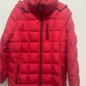 Michael Kors Kids Cherry Red Puffer Jacket